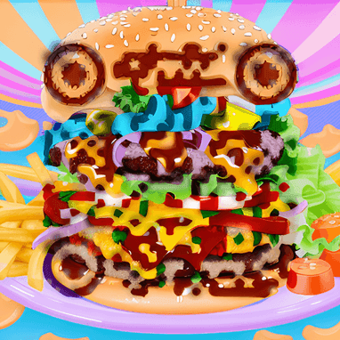 Color Burger - QR Code Art qr2art.app